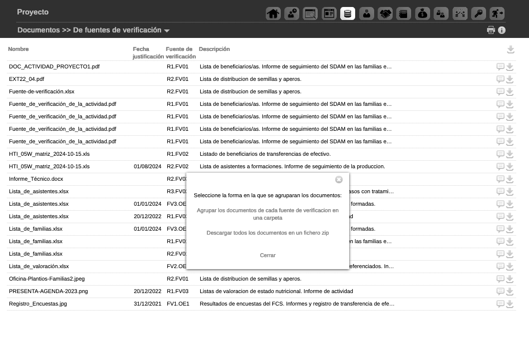 Descarga Fuentes de verificación