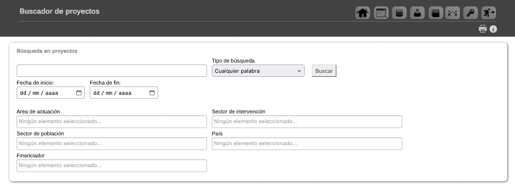 Buscador avanzado de GONG